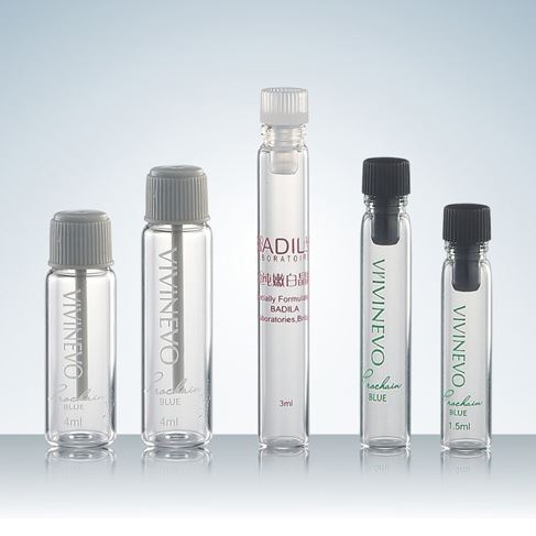 Glass Vial Perfume Sample Bottle, 1.5 - 4ml